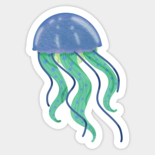 Cool Tone Jellyfish Sticker